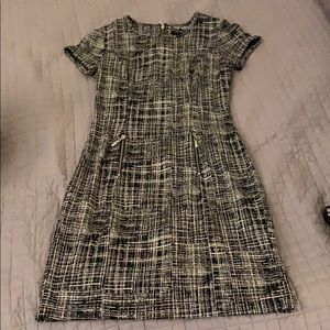 Black patterned dress